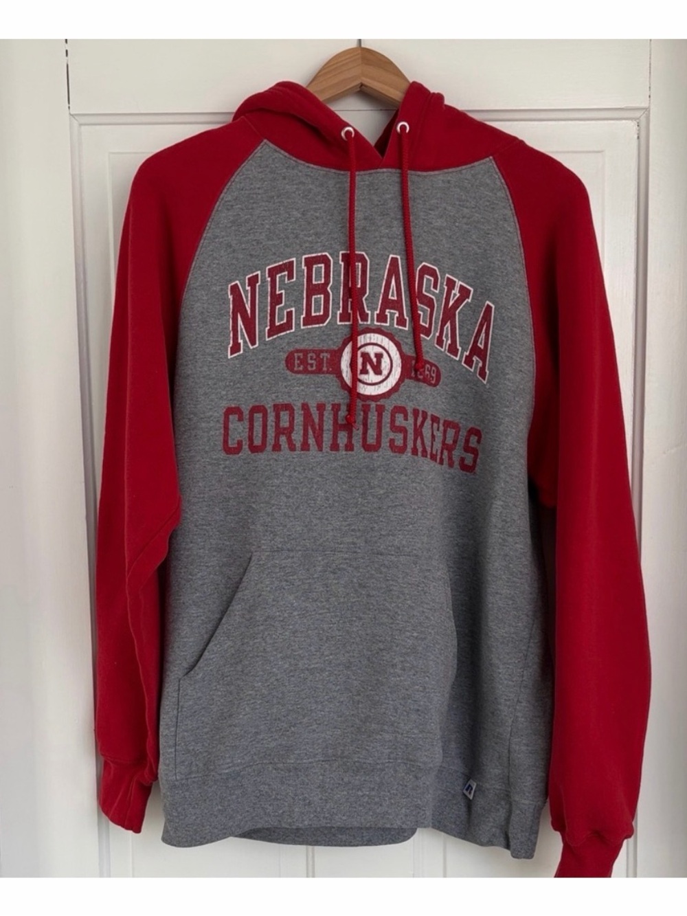 Vintage University of Nebraska Cornhuskers Hoodie Size Large